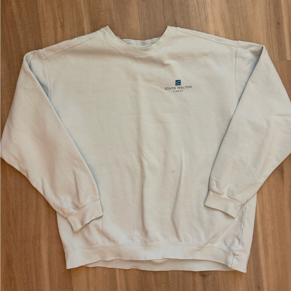Comfort Colors light blue South Walton 30A sweatshirt XL